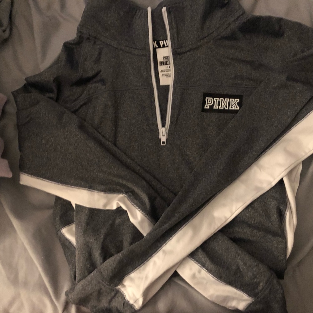 pink quater zip